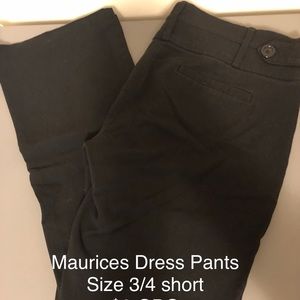 Black dress pants boot cut